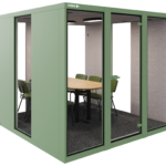 Vox pod XLarge RAL6021 linkerzijaanzicht