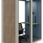 Vox pod medium RAL7044 linker zijaanzicht